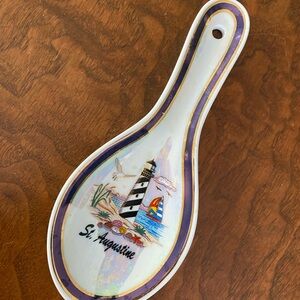 St. Augustine spoon rest vintage Florida lighthouse souvenir